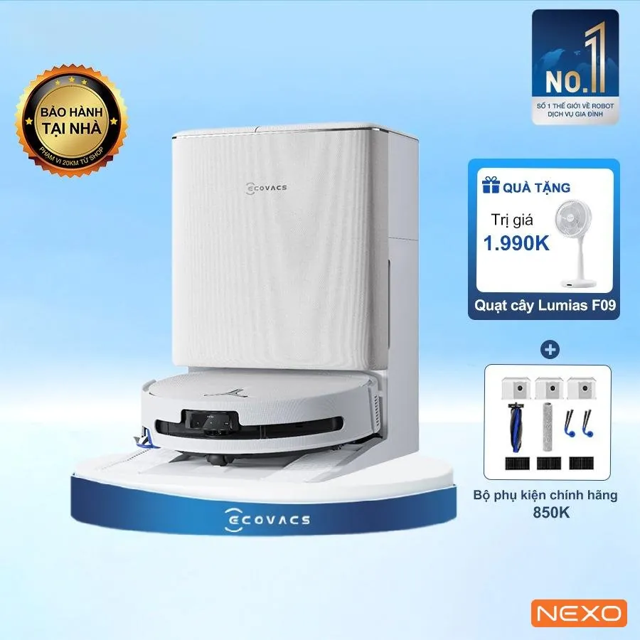 Robot hút bụi lau nhà Ecovacs Deebot T90 Pro Omni – Bản Quốc Tế